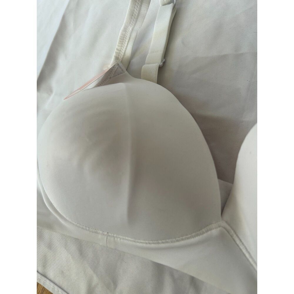 NWT Warner's White Wire Free Natural Light Lift Bra 38B Flawed - Picture 3 of 5